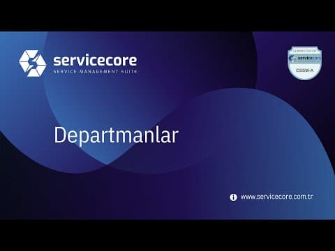 Departmanlar