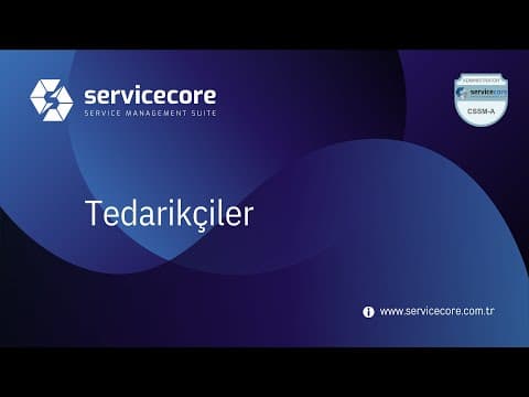 Tedarikçiler