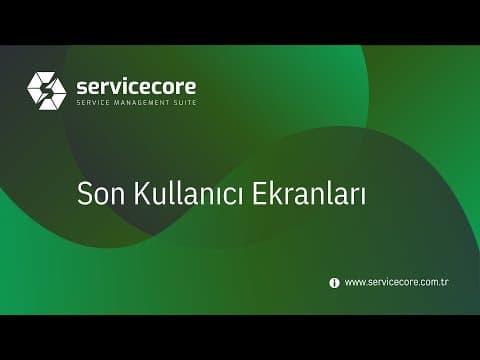 Son Kullanıcı Ekranları