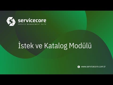 İstek ve Katolog Modülü