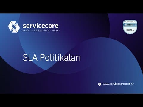 Hizmet Seviyesi Politikaları
