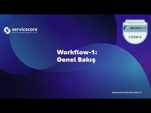Workflow-1: Genel Bakış