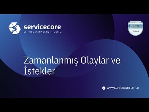 Zamanlanmış Olaylar ve İstekler