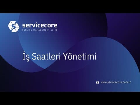 İş Saatleri Yönetimi